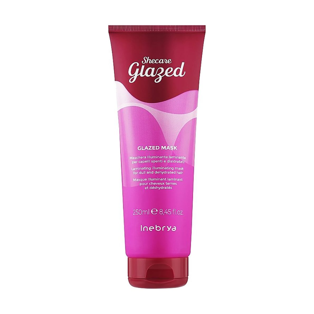 Маска для блиску волосся Inebrya Shecare Glazed Mask з ефектом глазурування, 250 мл